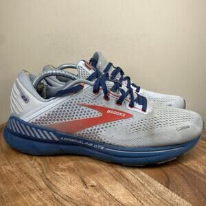 Brooks Adrenaline GTS 22 Mens Gray Blue Size 9.5 Running Shoes 1103661D004